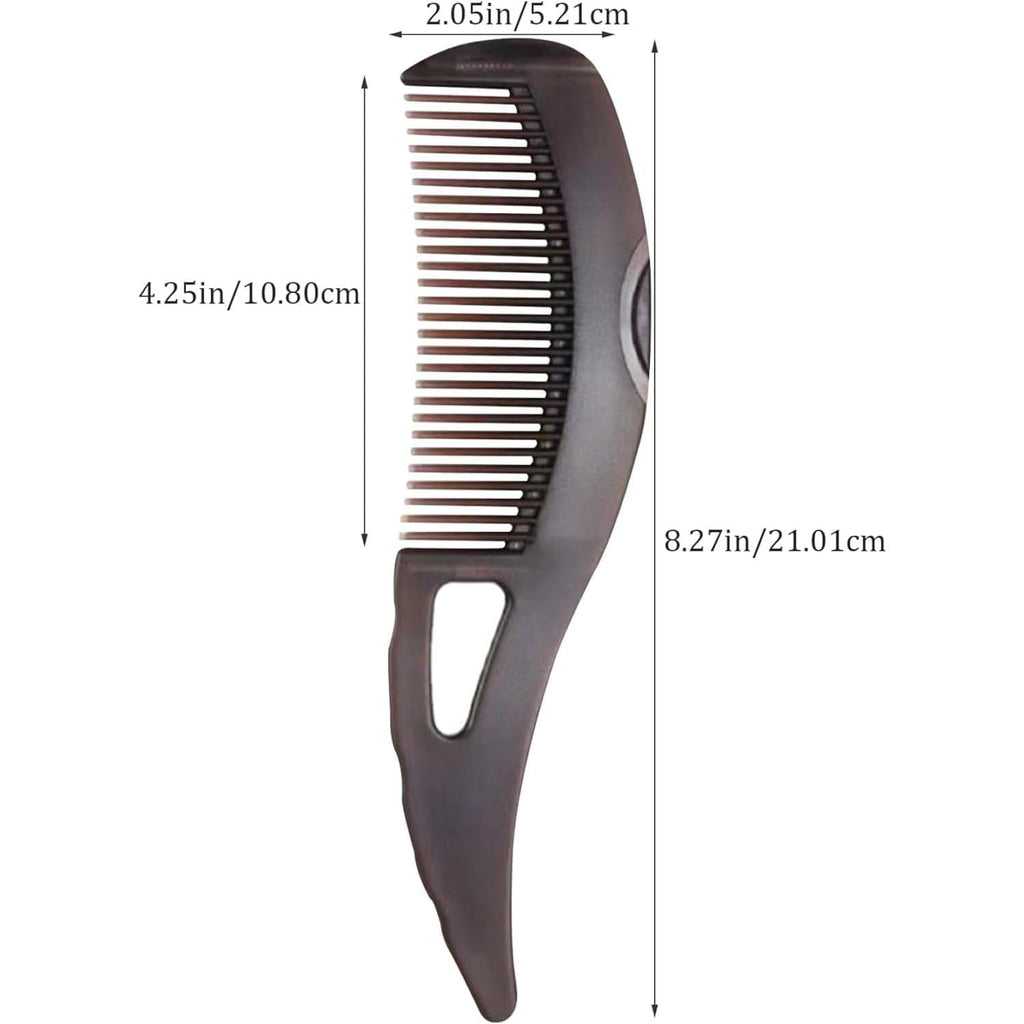 Dandruff Comb Energy Massage Comb Scalp Brush for Dandruff Removal, Lice Remover Products, Hair Dressing Comb, Plastic, Brown, Unisex