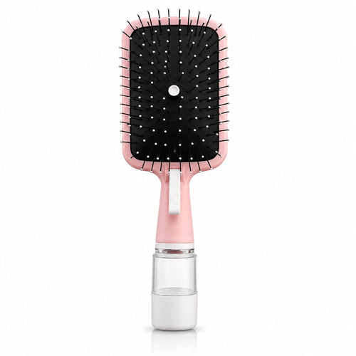 2-in-1 Spray Hair Brush with Water Mist, Pink