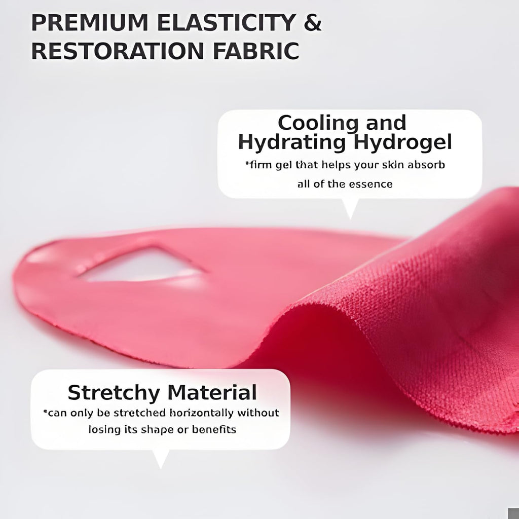 Deep Collagen V Lifting Gel Mask | Double-chin Mask | Instant Cooling & Depuffing | Face Toning Belt | Jawline Shaper Face Lift | Collagen V-line | Improves Sagging Skin, Lifting & Firming | Chin Strap for Women & Men (1)