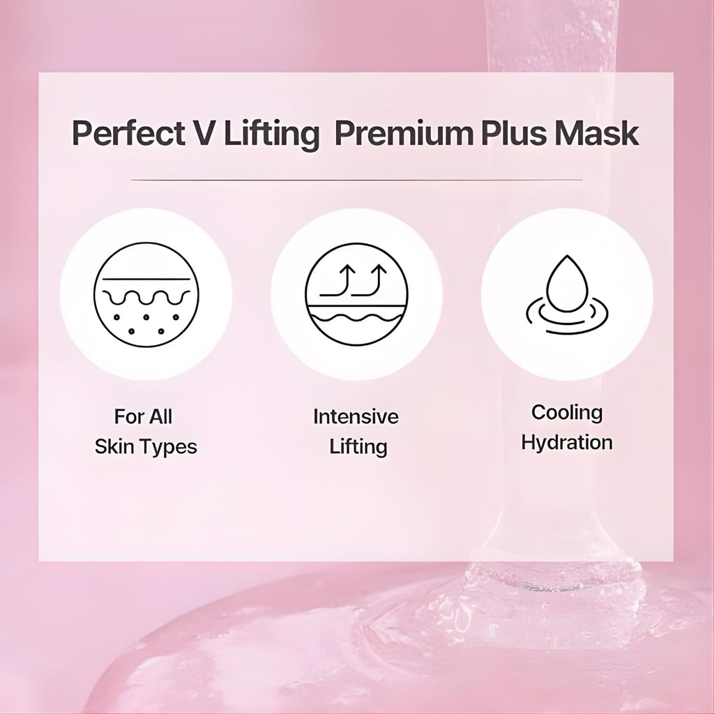Deep Collagen V Lifting Gel Mask | Double-chin Mask | Instant Cooling & Depuffing | Face Toning Belt | Jawline Shaper Face Lift | Collagen V-line | Improves Sagging Skin, Lifting & Firming | Chin Strap for Women & Men (1)